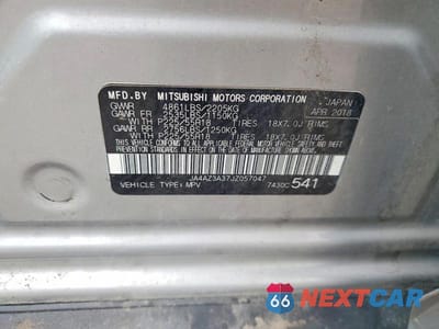 Zdjęcie 13 z 13 samochodu: 2018 MITSUBISHI OUTLANDER SE VIN:JA4AZ3A37JZ057047 - miniatura