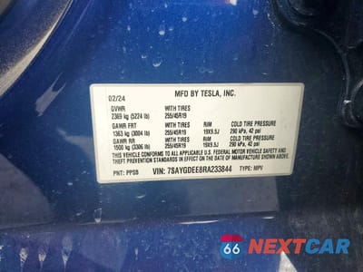 Zdjęcie 12 z 12 samochodu: 2024 TESLA MODEL Y VIN:7SAYGDEE8RA233844 - miniatura
