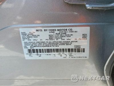 Zdjęcie 12 z 12 samochodu: 2024 FORD EDGE SEL VIN:2FMPK4J94RBA75143 - miniatura