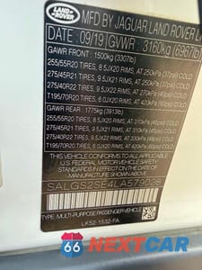 Zdjęcie 10 z 14 samochodu: 2020 LAND ROVER RANGE ROVER P525 HSE VIN:SALGS2SE4LA579028 - miniatura