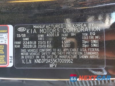 Zdjęcie 12 z 12 samochodu: 2019 KIA SOUL + VIN:KNDJP3A55K7009962 - miniatura