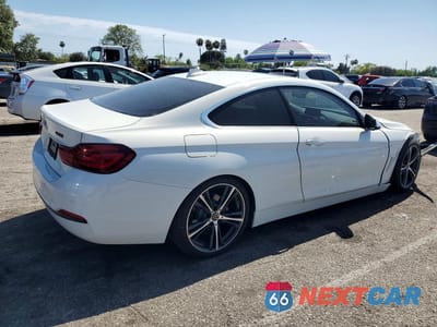 Trzecie zdjęcie samochodu z tyłu: 2020 BMW 430I VIN:WBA4W3C09LFH46610 - miniatura
