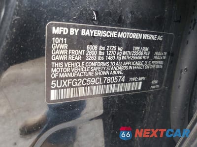 Zdjęcie 12 z 12 samochodu: 2012 BMW X6 XDRIVE35I VIN:5UXFG2C59CL780574 - miniatura