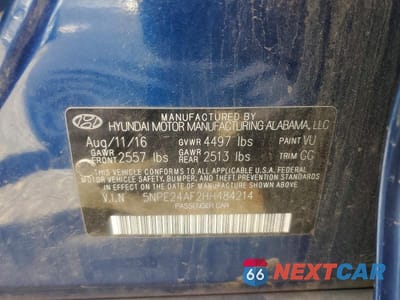 Zdjęcie 12 z 12 samochodu: 2017 HYUNDAI SONATA SE VIN:5NPE24AF2HH484214 - miniatura