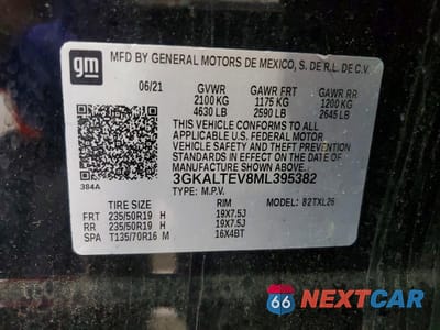 Zdjęcie 13 z 13 samochodu: 2021 GMC TERRAIN SLE VIN:3GKALTEV8ML395382 - miniatura