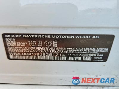 Zdjęcie 12 z 12 samochodu: 2018 BMW 530E VIN:WBAJA9C59JB251714 - miniatura