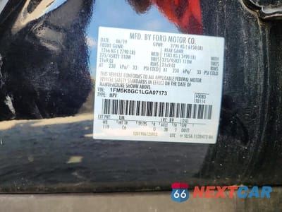 Zdjęcie 14 z 14 samochodu: 2020 FORD EXPLORER VIN:1FM5K8GC1LGA07173 - miniatura