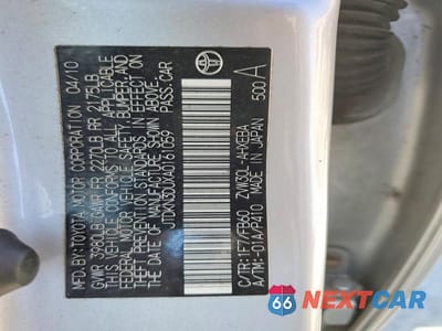 Zdjęcie 12 z 12 samochodu: 2010 TOYOTA PRIUS II VIN:JTDKN3DUXA0161059 - miniatura