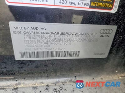 Zdjęcie 13 z 13 samochodu: 2006 AUDI A3 2.0 PREMIUM VIN:WAUNF78P46A178427 - miniatura