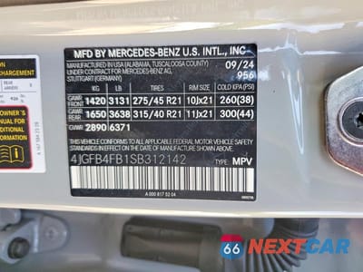 Zdjęcie 14 z 14 samochodu: 2025 MERCEDES-BENZ GLE 350 4MATIC VIN:4JGFB4FB1SB312142 - miniatura