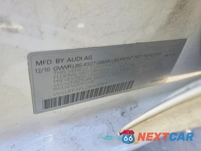 Zdjęcie 12 z 12 samochodu: 2011 AUDI A4 PREMIUM PLUS VIN:WAUFFAFL2BA098927 - miniatura