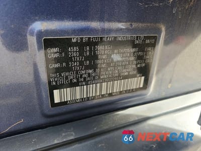 Zdjęcie 12 z 12 samochodu: 2013 SUBARU OUTBACK 2.5I LIMITED VIN:4S4BRBKC0D3229554 - miniatura