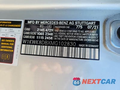 Zdjęcie 12 z 12 samochodu: 2021 MERCEDES-BENZ C 300 VIN:W1KWK8DBXMG102830 - miniatura