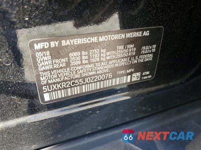 Zdjęcie 13 z 13 samochodu: 2018 BMW X5 SDRIVE35I VIN:5UXKR2C55J0Z20076 - miniatura