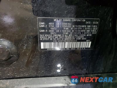 Zdjęcie 13 z 13 samochodu: 2025 SUBARU OUTBACK LIMITED VIN:4S4BTANCXS3194820 - miniatura