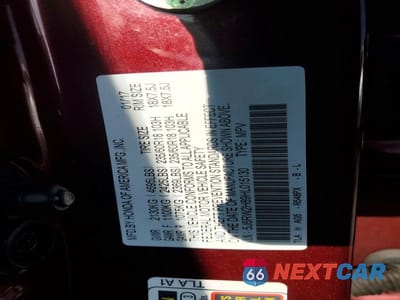 Zdjęcie 13 z 13 samochodu: 2017 HONDA CR-V EXL VIN:5J6RW2H89HL015130 - miniatura