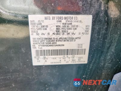 Zdjęcie 13 z 13 samochodu: 2013 FORD EXPLORER XLT VIN:1FM5K8D89DGA06256 - miniatura
