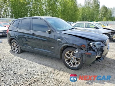 Czwarte zdjęcie samochodu z boku: 2013 BMW X3 XDRIVE28I VIN:5UXWX9C59D0A31627 - miniatura