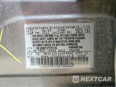 Zdjęcie 12 z 12 samochodu: 2023 NISSAN SENTRA VIN:3N1AB8CV1PY305160 - miniatura