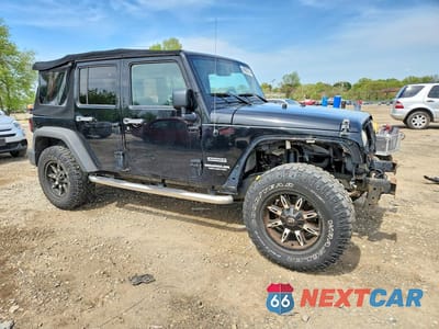 Czwarte zdjęcie samochodu z boku: 2011 JEEP WRANGLER UNLIMITED SPORT VIN:1J4BA3H10BL585226 - miniatura