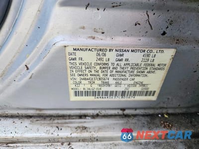Zdjęcie 12 z 12 samochodu: 2007 NISSAN MAXIMA 3.5 SE VIN:1N4BA41E37C805674 - miniatura