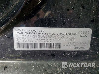Zdjęcie 12 z 12 samochodu: 2009 AUDI A4 2.0T QUATTRO VIN:WAULF78K89N036140 - miniatura