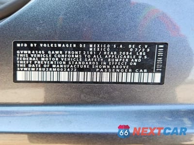 Zdjęcie 12 z 12 samochodu: 2024 VOLKSWAGEN JETTA SE VIN:3VWEM7BU2RM002472 - miniatura