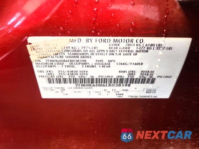 Zdjęcie 13 z 13 samochodu: 2014 FORD FLEX LIMITED VIN:2FMHK6D86EBD38598 - miniatura