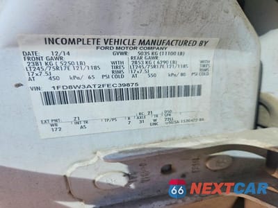 Zdjęcie 10 z 10 samochodu: 2015 FORD F350 SUPER DUTY VIN:1FD8W3AT2FEC39875 - miniatura