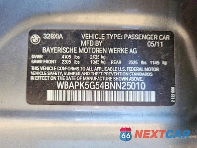 Zdjęcie 12 z 12 samochodu: 2011 BMW 328 XI SULEV VIN:WBAPK5G54BNN25010 - miniatura