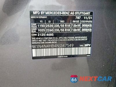 Zdjęcie 14 z 14 samochodu: 2022 MERCEDES-BENZ GLA 250 4MATIC VIN:W1N4N4HB4NJ347549 - miniatura