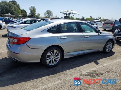 Trzecie zdjęcie samochodu z tyłu: 2019 HONDA ACCORD LX VIN:1HGCV1F16KA083663 - miniatura