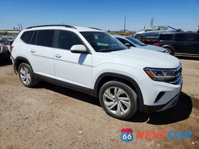 Czwarte zdjęcie samochodu z boku: 2021 VOLKSWAGEN ATLAS SE VIN:1V2WR2CA7MC574582 - miniatura