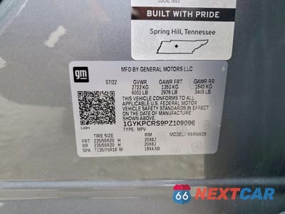 Zdjęcie 13 z 13 samochodu: 2023 CADILLAC XT6 PREMIUM LUXURY VIN:1GYKPCRS9PZ109096 - miniatura