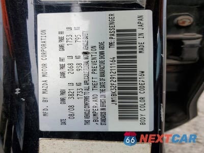 Zdjęcie 12 z 12 samochodu: 2009 MAZDA 3 I VIN:JM1BK32F291211164 - miniatura