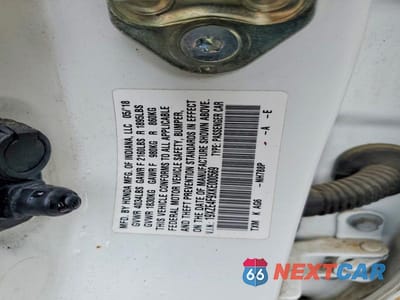 Zdjęcie 12 z 12 samochodu: 2019 HONDA INSIGHT TOURING VIN:19XZE4F9XKE000569 - miniatura
