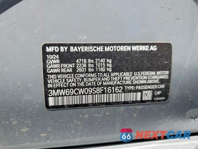 Zdjęcie 12 z 12 samochodu: 2025 BMW 330I VIN:3MW69CW09S8F16162 - miniatura