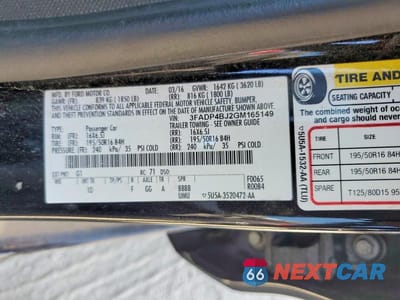 Zdjęcie 12 z 12 samochodu: 2016 FORD FIESTA SE VIN:3FADP4BJ2GM165149 - miniatura