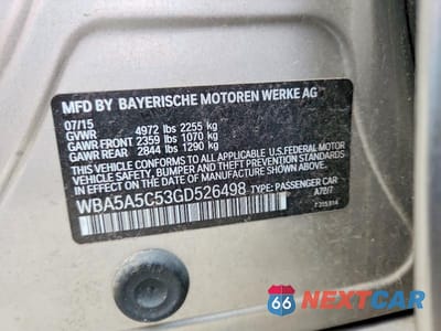 Zdjęcie 12 z 12 samochodu: 2016 BMW 528 I VIN:WBA5A5C53GD526498 - miniatura