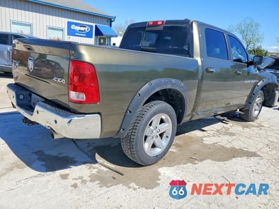 Trzecie zdjęcie samochodu z tyłu: 2012 DODGE RAM 1500 SLT VIN:1C6RD7LT4CS119597 - miniatura