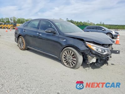 Czwarte zdjęcie samochodu z boku: 2019 KIA OPTIMA SX TURBO VIN:5XXGV4L21KG344622 - miniatura