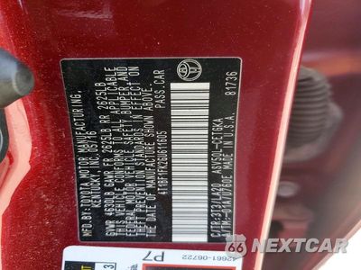 Zdjęcie 12 z 12 samochodu: 2016 TOYOTA CAMRY XLE VIN:4T1BF1FK2GU611605 - miniatura