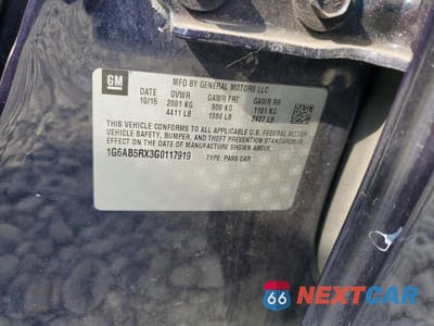 Zdjęcie 12 z 12 samochodu: 2016 CADILLAC ATS LUXURY VIN:1G6AB5RX3G0117919 - miniatura
