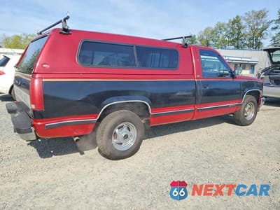 Trzecie zdjęcie samochodu z tyłu: 1990 CHEVROLET GMT-400 C1500 VIN:2GCEC14KXL1129628 - miniatura