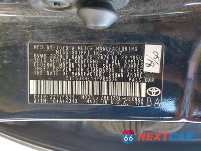 Zdjęcie 12 z 12 samochodu: 2017 TOYOTA COROLLA LE VIN:5YFBURHE1HP705926 - miniatura