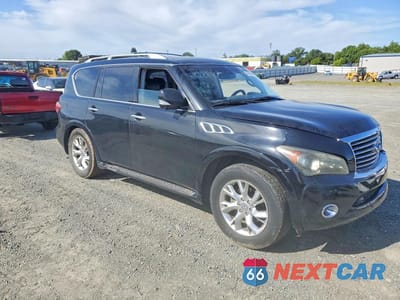 Czwarte zdjęcie samochodu z boku: 2012 INFINITI QX56 BASE VIN:JN8AZ2NDXC9715017 - miniatura