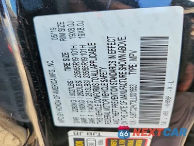 Zdjęcie 12 z 12 samochodu: 2020 ACURA RDX ADVANCE VIN:5J8TC2H73LL001553 - miniatura