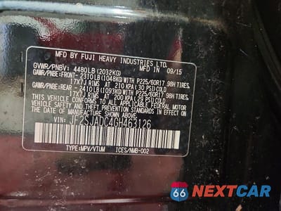 Zdjęcie 13 z 13 samochodu: 2016 SUBARU FORESTER 2.5I PREMIUM VIN:JF2SJADC4GH463126 - miniatura