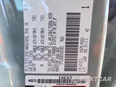 Zdjęcie 12 z 12 samochodu: 2025 TOYOTA TUNDRA SR5 VIN:5TFLA5DB3SX281563 - miniatura