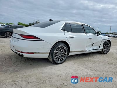 Trzecie zdjęcie samochodu z tyłu: 2025 GENESIS G90 3.5T E-SUPERCHARGER VIN:KMTFC4SD8SU050246 - miniatura